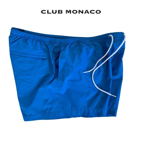 Club Monaco Men's Blue Swim Trunks 3.5", Size L - Picture 3 of 5